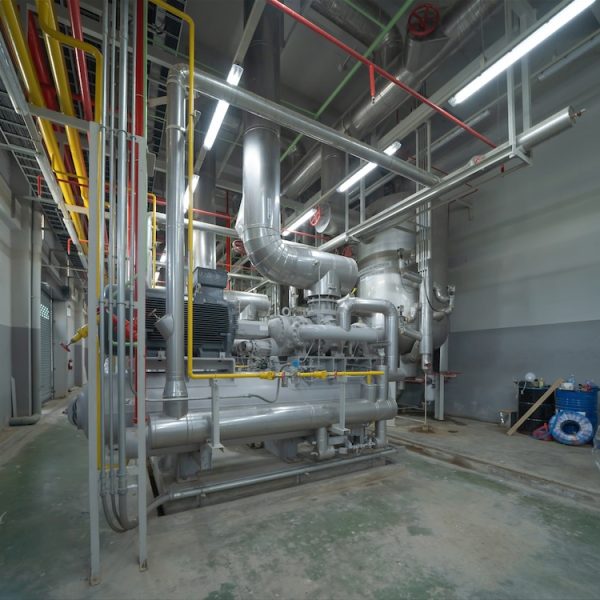 manufacturing plant welding installation